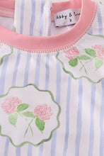Floral stripe long sleeve swimsuit UPF50+ - ARIA KIDS