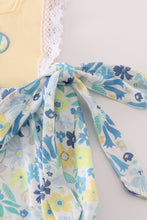 Yellow floral character applique bubble - ARIA KIDS