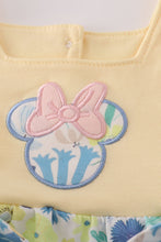 Yellow floral character applique bubble - ARIA KIDS