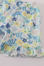 Yellow floral character applique shorts set - ARIA KIDS
