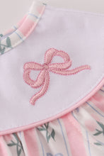 Pink Bow Embroidered Bow Bubble