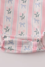 Pink Bow Embroidered Bow Bubble