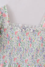 Floral print smocked mom dress - ARIA KIDS