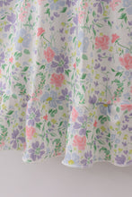 Floral print smocked mom dress - ARIA KIDS