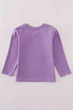 Purple gold LSU geaux tiger sequin top - ARIA KIDS