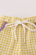 Purple gold LSU geaux tiger sequin set - ARIA KIDS