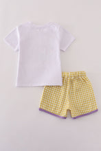 Purple gold LSU geaux tiger sequin set - ARIA KIDS