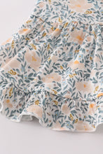 Fall floral print ruffle bloomer set - ARIA KIDS