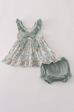 Fall floral print ruffle bloomer set - ARIA KIDS