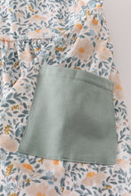 Fall floral print ruffle pants set - ARIA KIDS