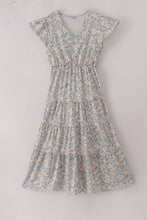 Fall floral print ruffle mom&me dress - ARIA KIDS