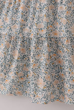 Fall floral print ruffle mom&me dress - ARIA KIDS