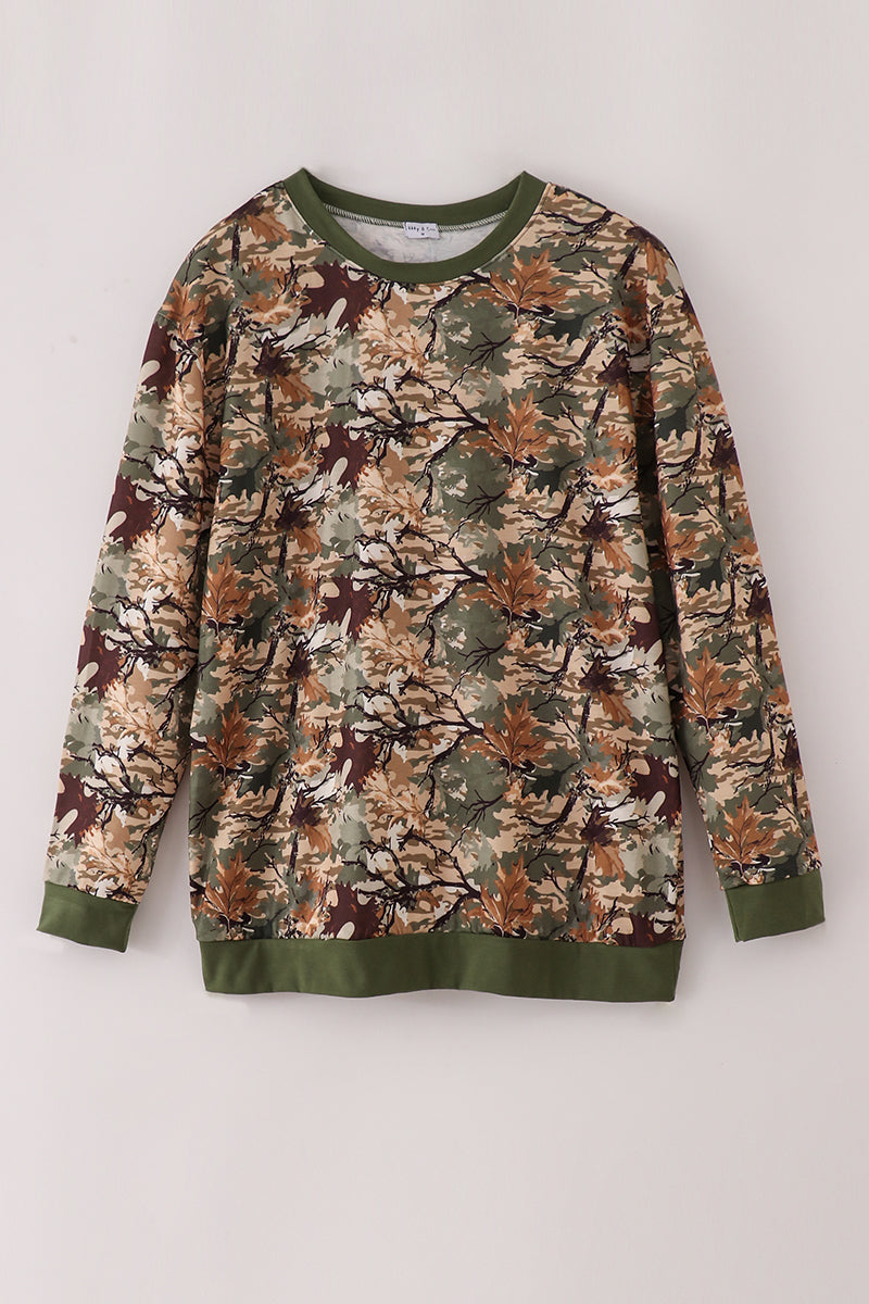 Camo leave dad&me sweatshirt - ARIA KIDS