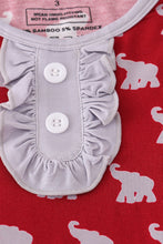 Alabama roll tide elephant print bamboo pajamas set - ARIA KIDS
