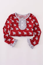 Alabama roll tide elephant print bamboo pajamas set - ARIA KIDS