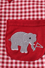 Alabama roll tide elephant embroidery button down shirt - ARIA KIDS
