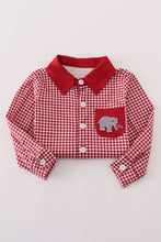 Alabama roll tide elephant embroidery button down shirt - ARIA KIDS