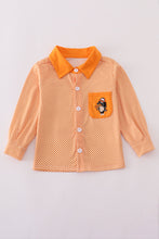 Orange Tennessee go vols applique button down shirt - ARIA KIDS