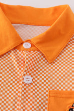 Orange Tennessee go vols applique button down shirt - ARIA KIDS