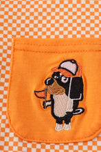 Orange Tennessee go vols applique button down shirt - ARIA KIDS