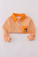 Orange Tennessee go vols applique button down shirt - ARIA KIDS