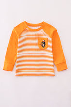 Orange Tennessee go vols applique stripe top - ARIA KIDS