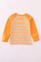 Orange Tennessee go vols applique stripe top - ARIA KIDS
