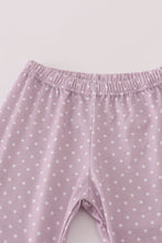Purple floral print ruffle pants set - ARIA KIDS