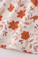 Fall floral print smocked bloomer set - ARIA KIDS