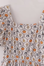 Witch pumpkin print mom dress - ARIA KIDS