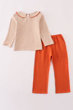Rust isaiah embroidery pants set - ARIA KIDS