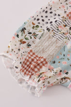 Fall floral print turkey pumpkin embroidery 3pc set - ARIA KIDS