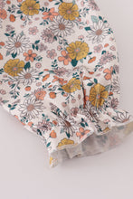 Floral embroidery smocked bloomer set - ARIA KIDS