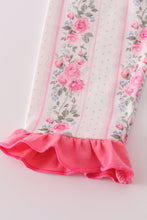 Pink floral print pants set - ARIA KIDS