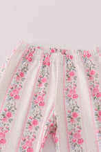 Pink floral print pants set - ARIA KIDS