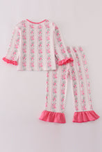 Pink floral print pants set - ARIA KIDS