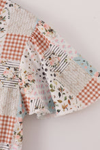 Fall floral print mom dress - ARIA KIDS