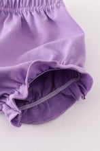 Purple floral lace bloomer set - ARIA KIDS