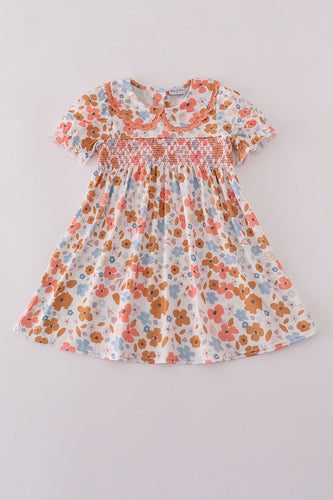 Floral print smocked dress - ARIA KIDS