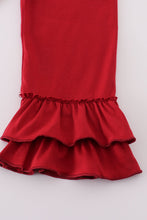 Floral corduroy lace ruffle pants set - ARIA KIDS