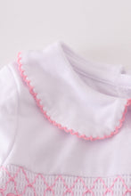 Pink bow smocked bloomer set - ARIA KIDS
