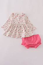 Pink rose hand smocked bloomer set - ARIA KIDS