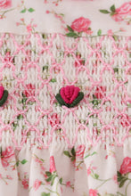 Pink rose hand smocked pants set - ARIA KIDS