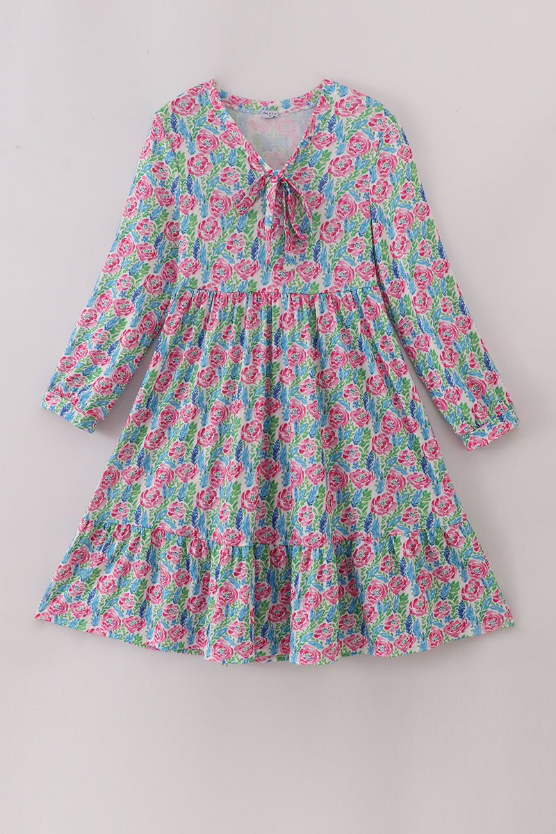 Pink paradise mom dress - ARIA KIDS