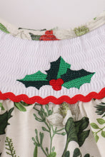 Green holly floral smocked ruffle pants set - ARIA KIDS