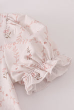 Pink floral print ruffle bloomer set - ARIA KIDS