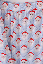 Blue santa claus bamboo dad pajamas set - ARIA KIDS