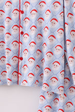 Blue santa claus bamboo dad pajamas set - ARIA KIDS