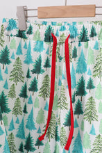 Green christmas tree print dad pajamas pants set - ARIA KIDS