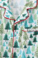 Green christmas tree print dad pajamas pants set - ARIA KIDS